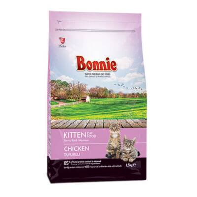 Bonnie Yavru Kedi Maması Tavuklu 1,5 Kg - Bonnie