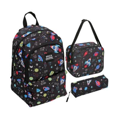 Brick Bag Okul Çantası 3'lü Set - Brick Bag