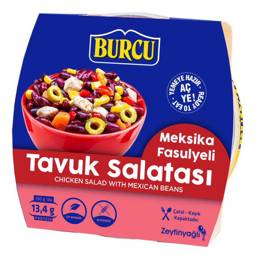 Burcu Meksika Fasulyeli Tavuk Salatası 150 G - 1
