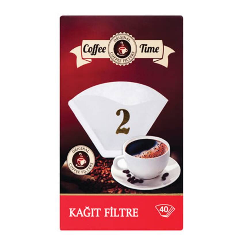 Cafe Time 1X2 40'lı Kahve Filtre Kağıdı - 1
