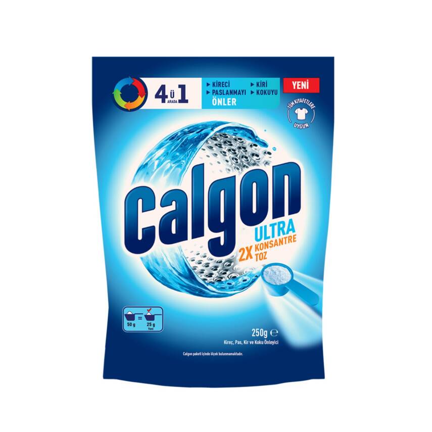 Calgon Ultra Konsantre Çamaşır Makinesi Kireç Önleyici 250G - 1