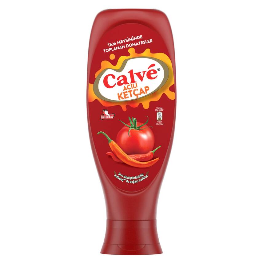 Calve Acılı Ketçap 610 G - 1