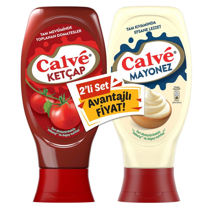 Calve İkili Set Ketçap 430 G + Mayonez 380 G - 1