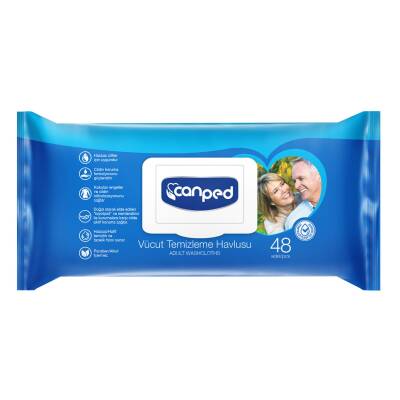 Canped Vücut Temizleme Havlusu 48'li - Canped