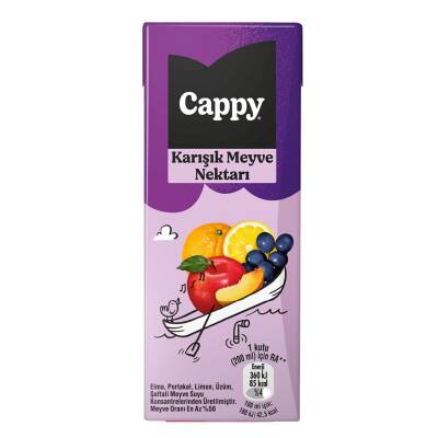 Cappy Karışık Meyve Nektarı Karton Kutu 200 ML - Cappy