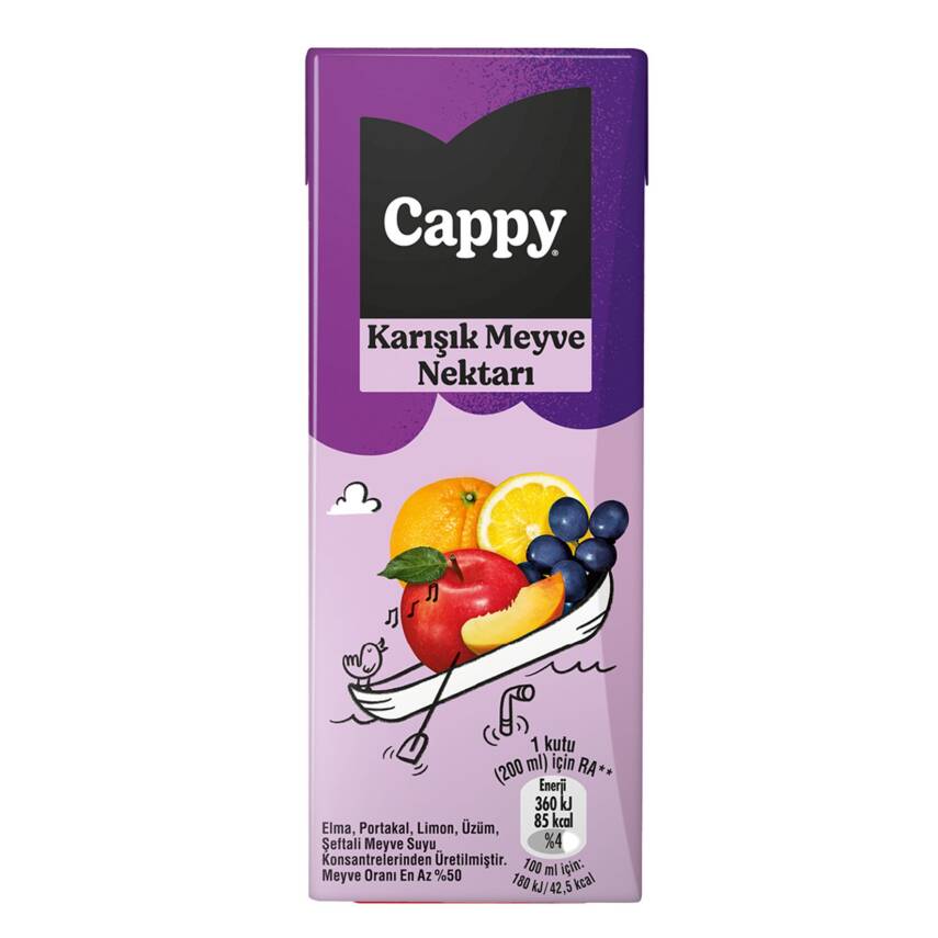 Cappy Karışık Meyve Nektarı Karton Kutu 200 ML - 1