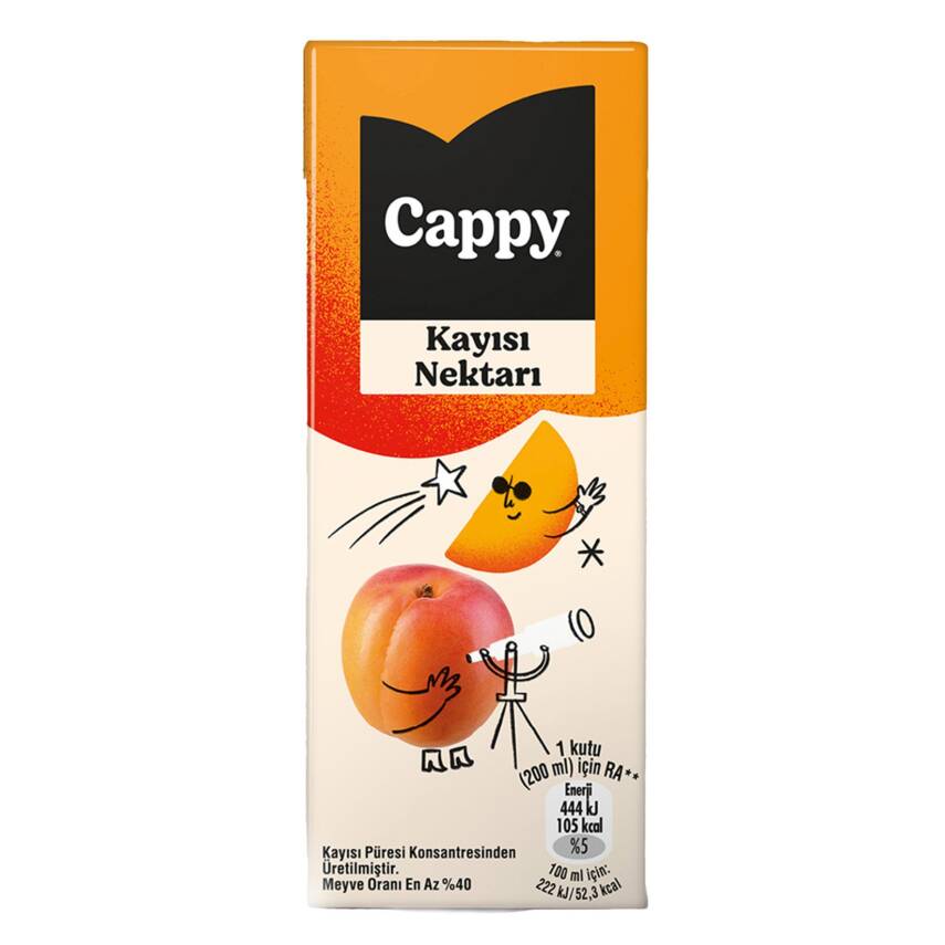 Cappy Kayısı Nektarı Karton Kutu 200 ML - 1