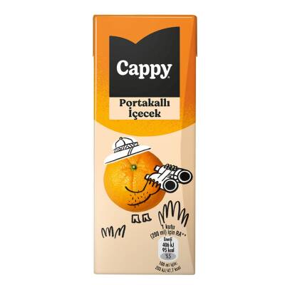 Cappy Portakallı İçecek Karton Kutu 200 ML - Cappy