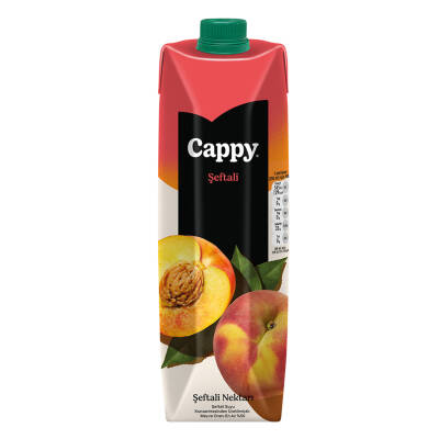 Cappy Şeftali Nektarı Karton Kutu 1 L - Cappy