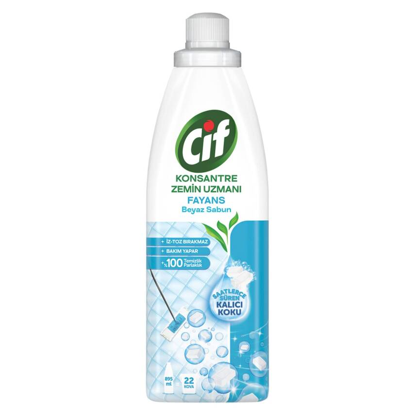 Cif Konsantre Zemin Uzmanı Fayans Beyaz Sabun 895 Ml - 1