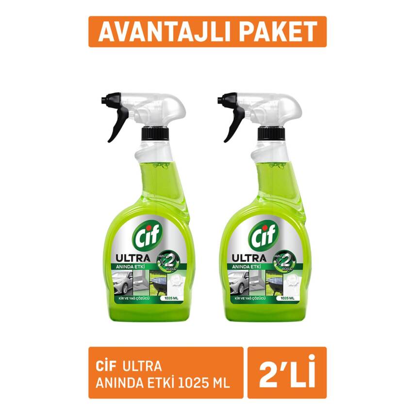 Cif Ultra Anında Etki 2 x 1025 Ml - 1