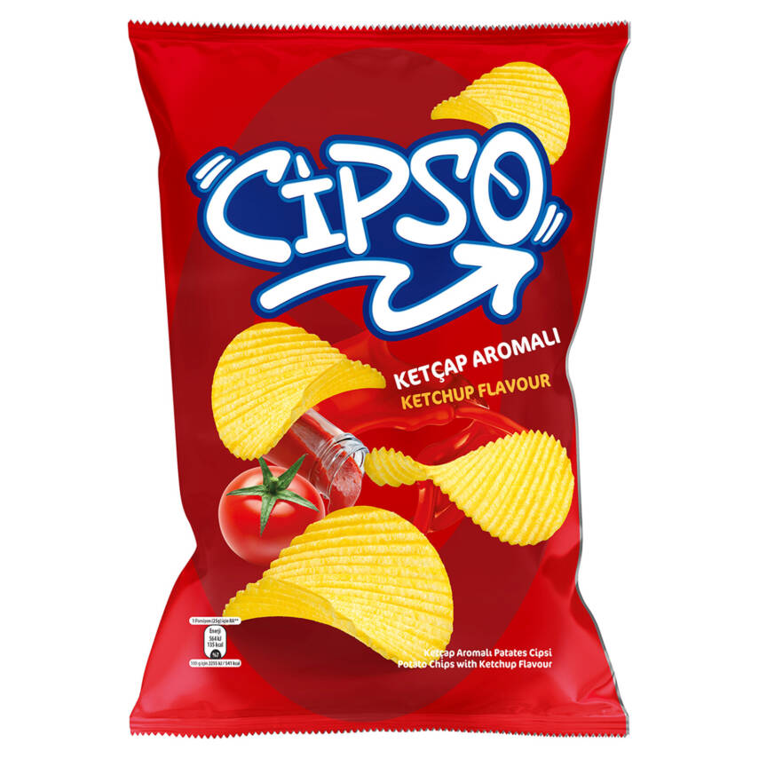 Cipso Tırtıklı Ketçap Aromalı Patates Cipsi 125 G - 1