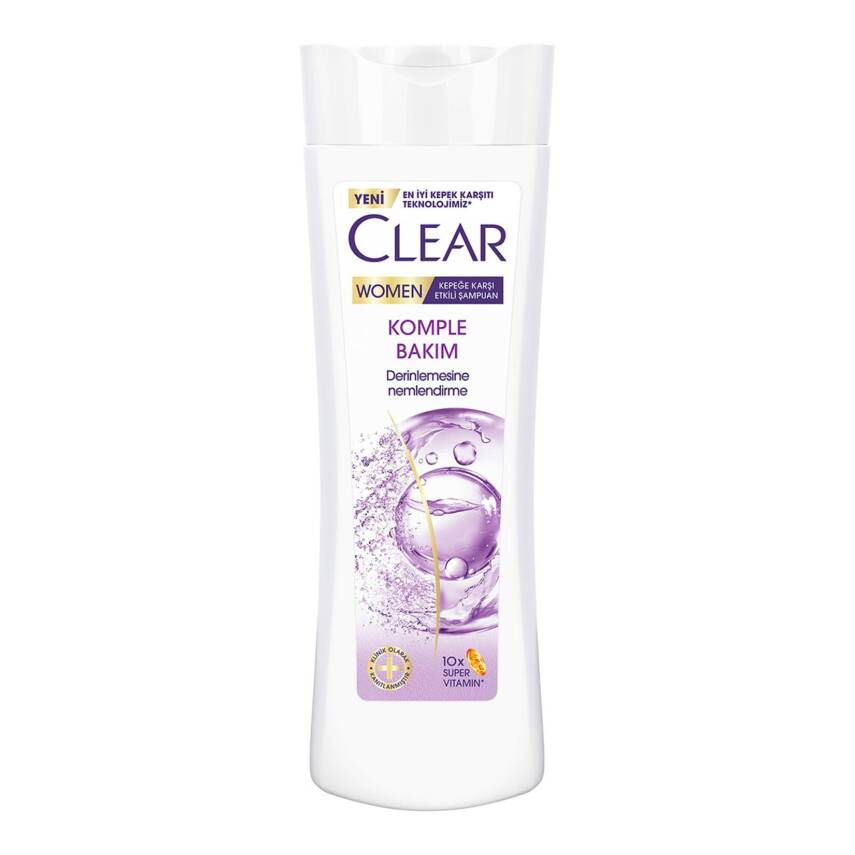 Clear Women Kepeğe Karşı Etkili Şampuan Komple Bakım Vitamin Kompleksi 350 ml - 1