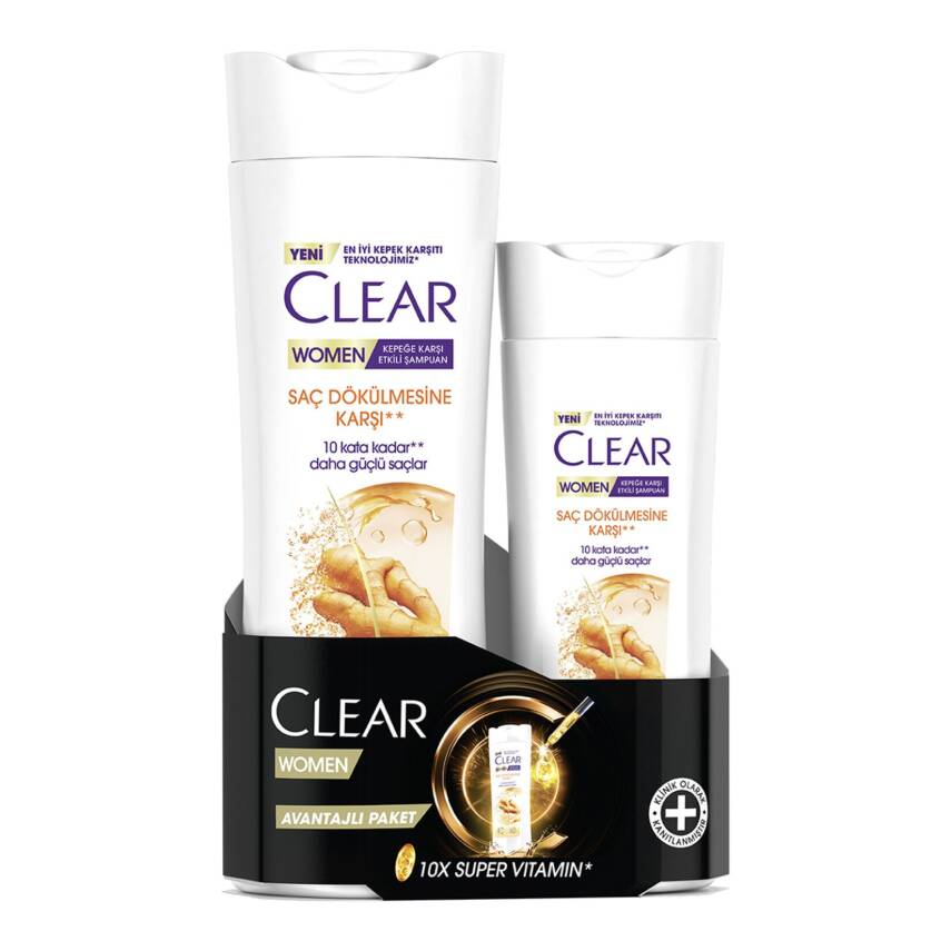 Clear Women Saç Dök.karşı Şampuan Copack 350+180Ml - 1