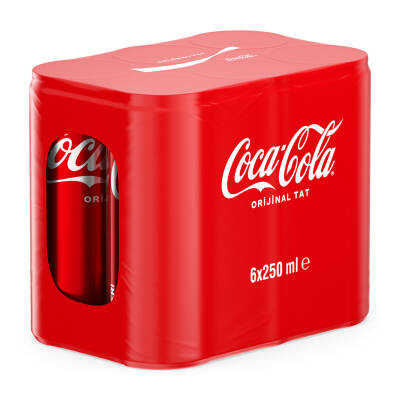 Coca-Cola Kutu 6 x 250 Ml - Coca-Cola