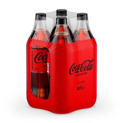 Coca-Cola Zero Sugar Pet 4x1 L - Coca-Cola