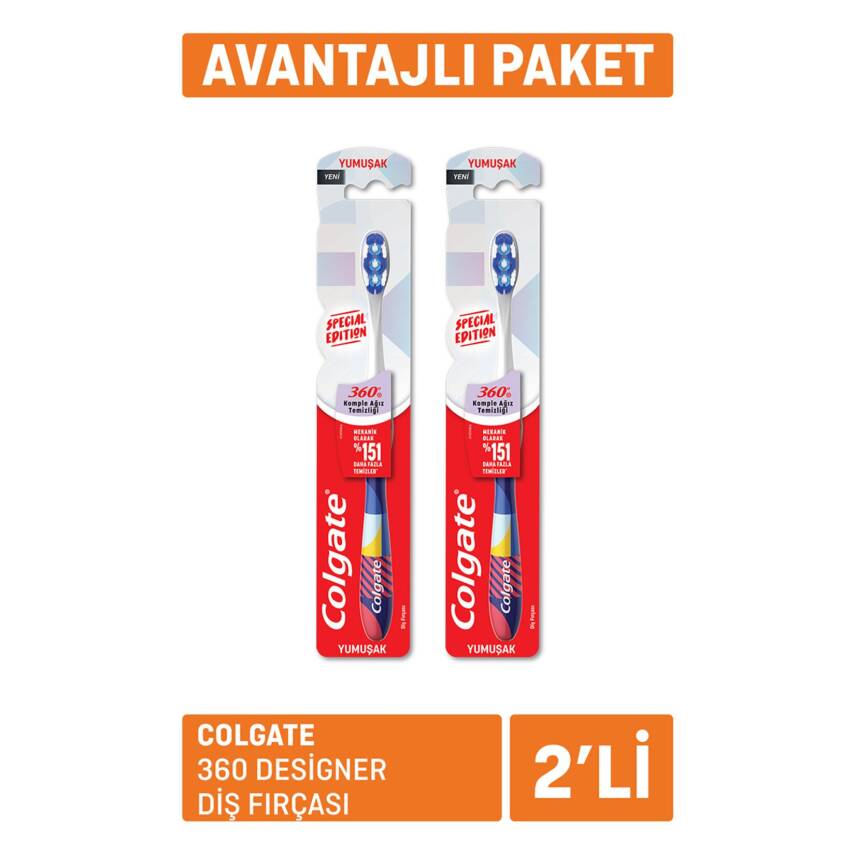 Colgate 360 Designer Diş Fırçası x 2 - 1