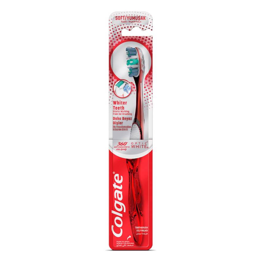 Colgate 360 Gelişmiş Optik Beyaz Yumuşak Diş Firçasi - 1
