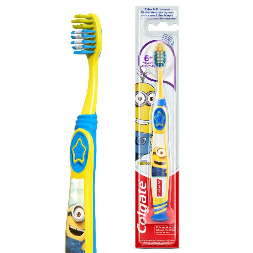 Colgate Minions 6+ Yaş Ekstra Yumuşak Çocuk Diş Fırçası - 1