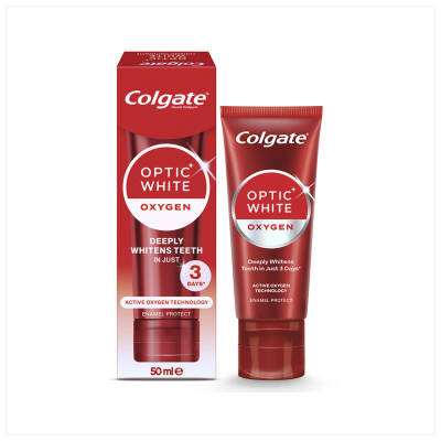 Colgate Optic White Oxygen Aktif Oksijen Teknolojisi Beyazlatıcı Diş Macunu 50 Ml - Colgate