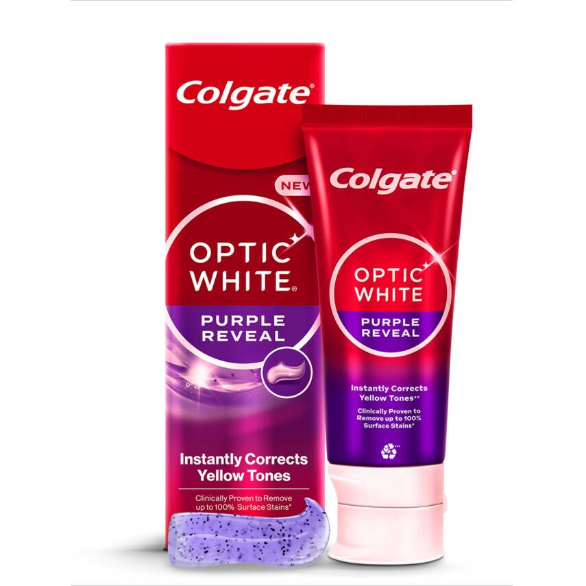 Colgate Optic White Purple Reveal Beyazlatıcı Diş Macunu 75 Ml - 1