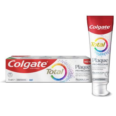 Colgate Total Plaque Pro Release Beyazlatıcı Diş Macunu 75 Ml - Colgate