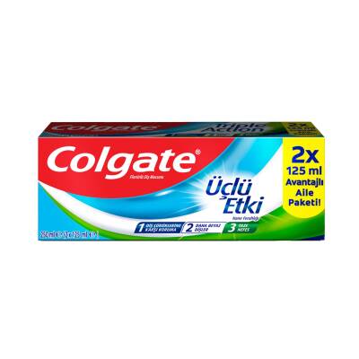 Colgate Üçlü Etki Diş Macunu 2x125 Ml - Colgate