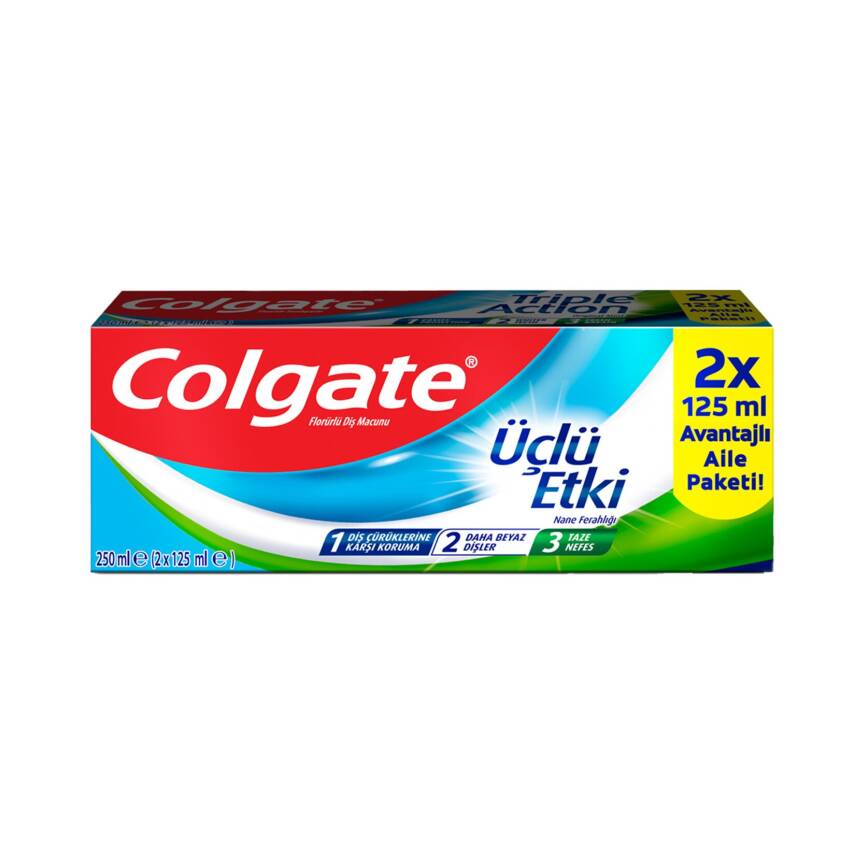 Colgate Üçlü Etki Diş Macunu 2x125 Ml - 1