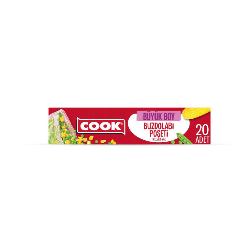 Cook Buzdolabı Poşeti Büyük 20'li - 1