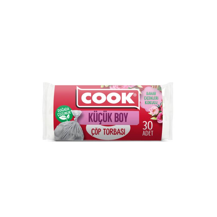 Cook Küçük Çöp Torbası Bahar Çiçekleri 30 Adet - 1