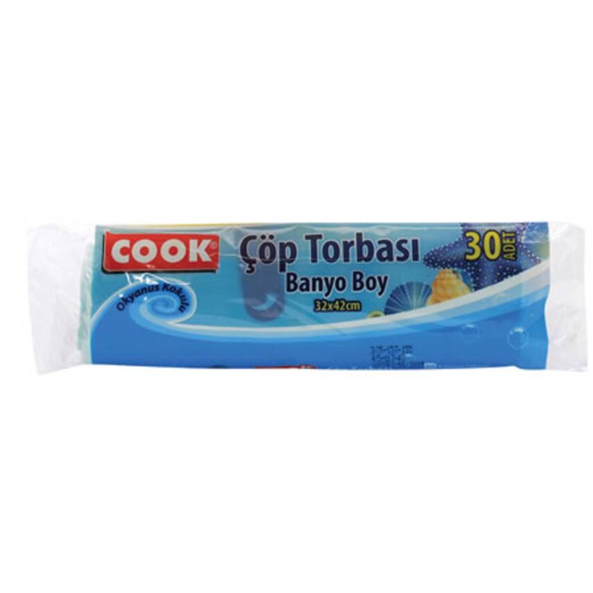 Cook Okyanus Kokulu Çöp Torbası Banyo 30'lu - 1