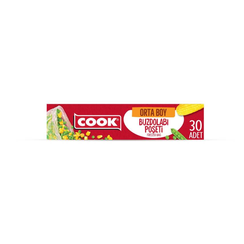 Cook Orta Boy Buzdolabı Poşeti 30'lu - 1