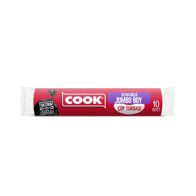 Cook Ultra Dayanıklı Jumbo Boy Çöp Torbası 10 Adet - Cook