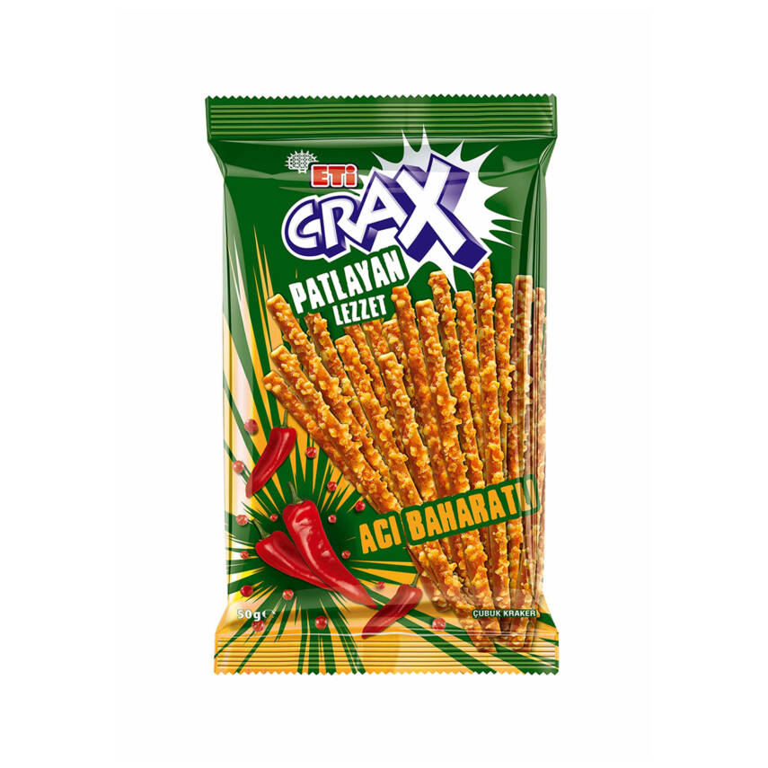 Crax Patlayan Lezzet Acı Baharatlı Çubuk 50 G - 1