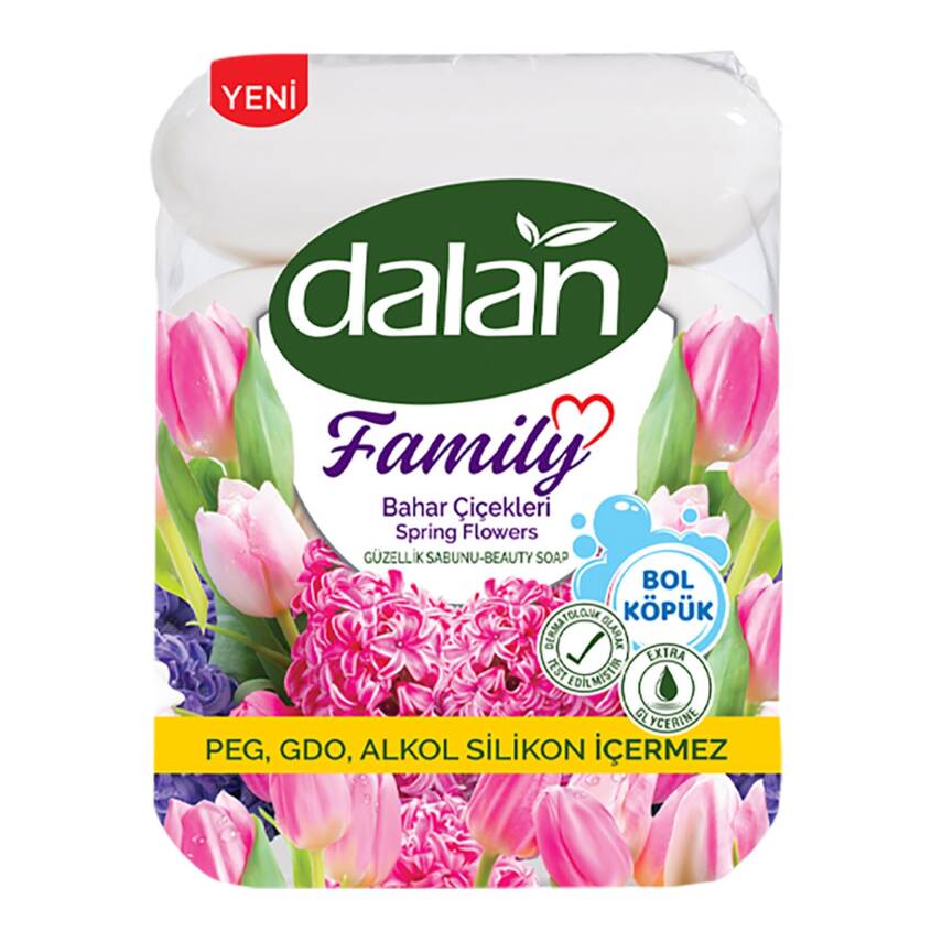 Dalan Family Bahar Çiçekleri Güzellik Sabunu 4x75g - 1