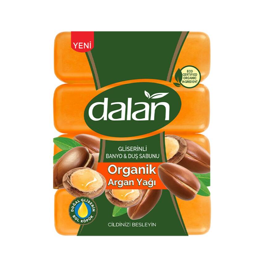 Dalan Organik Argan Oil Gliserinli Banyo&Duş Sabun 4X150 G - 1