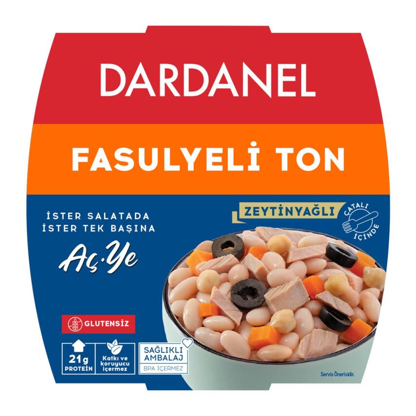 Dardanel Fasulyeli Ton Aç-Ye 160 G - 1
