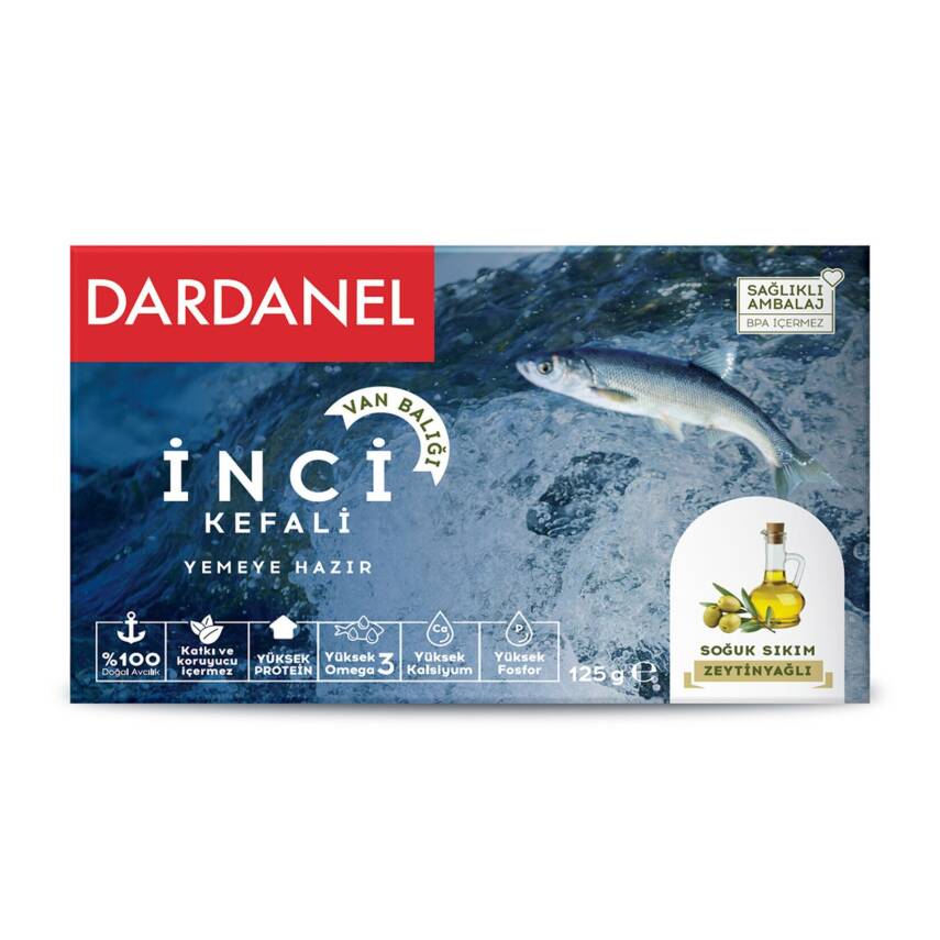 Dardanel Zeytinyağlı İnci Kefali 125 G - 1