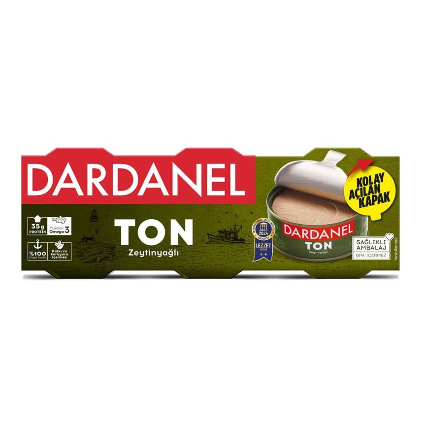 Dardanel Zeytinyağlı Ton Balığı 3x75 G - 1