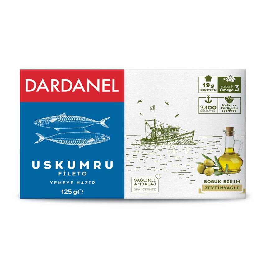 Dardanel Zeytinyağlı Uskumru 125 G - 1