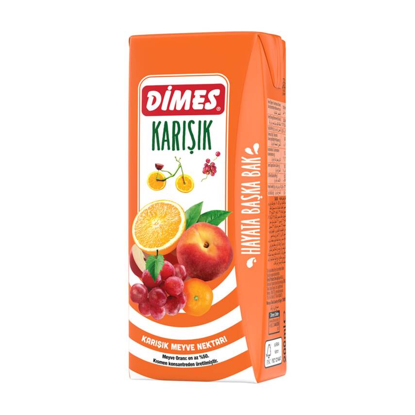 Dimes Karışık Meyve Nektarı 200 Ml - 1