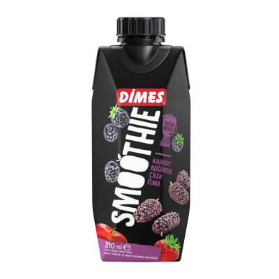 Dimes Mor Smoothie Karadut Böğürtlen Çilek Elma 310 Ml - Dimes