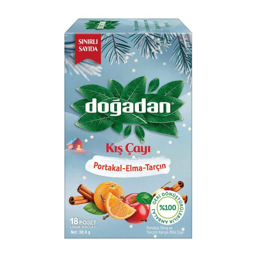 Doğadan Portakal Elma ve Tarçınlı Kış Çayı 30,6 G - 1