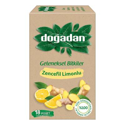 Doğadan Zencefil Limonlu Bitki Çayı 18'li 35 G - Doğadan