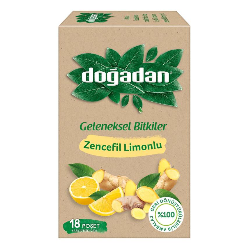 Doğadan Zencefil Limonlu Bitki Çayı 18'li 35 G - 1