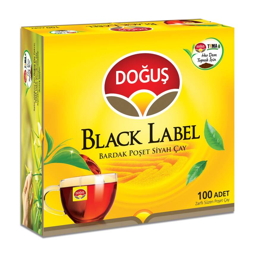 Doğuş Black Label Bardak Poşet Çay 100'lü 200 G - 1