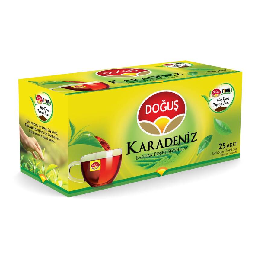 Doğuş Karadeniz Bardak Poşet Çay 25'li 50 G - 1