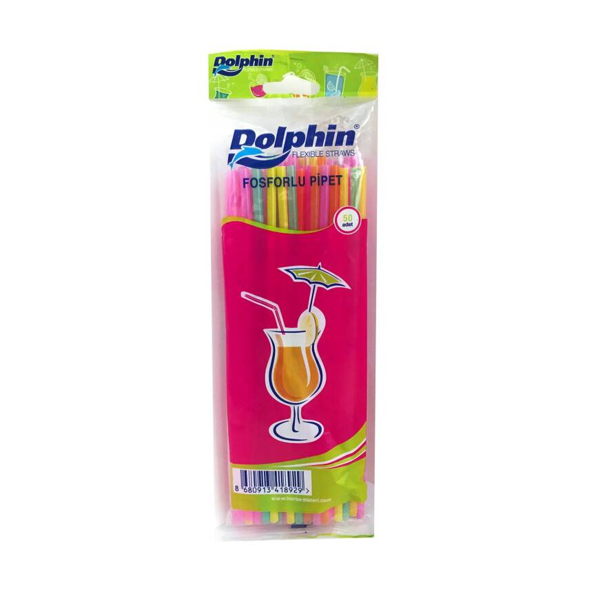 Dolphin Fosforlu Pipet 50'li (J-hook) - 1