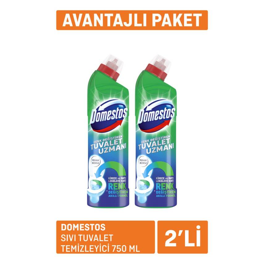 Domestos Sıvı Tuvalet Temizleyici 2 X 750 Ml - 1