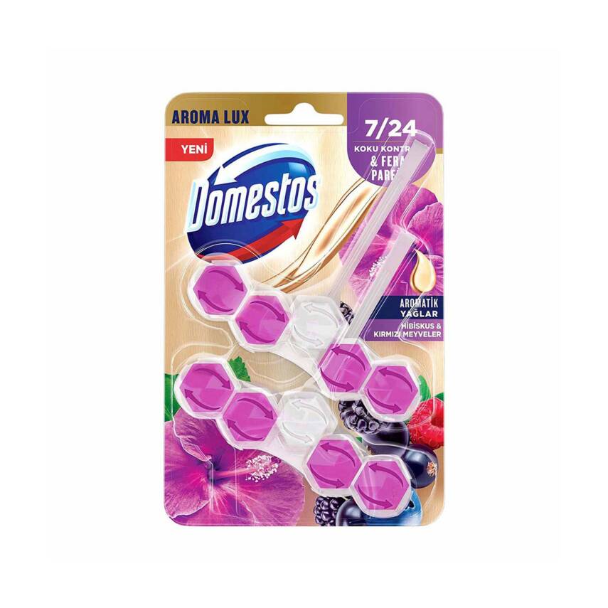 Domestos Wc Blok Lux Hibiskus & Kırmızı Meyveler 2 x 50 G - 1